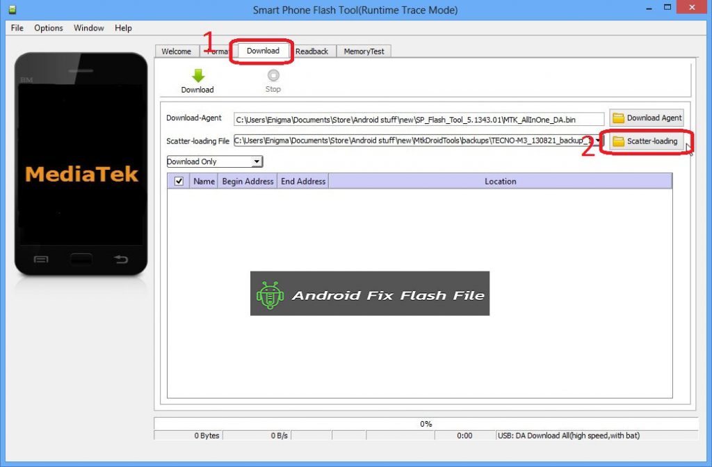 How To Use SP Flash Tool AndroidFixFlashFile